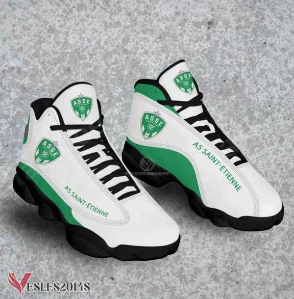 AS Saint-Étienne Logo Air Jordan 13 Shoes, Best Sneaker Gifts For Fans - Vesles2014s 1