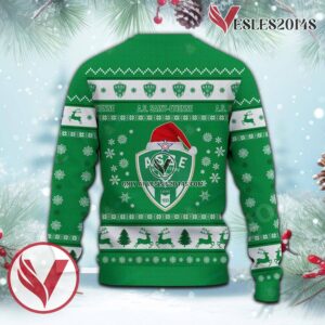 AS SaintEtienne Sport Ugly Christmas Sweater, Unique Gifts For Fans - Vesles2014aS 3