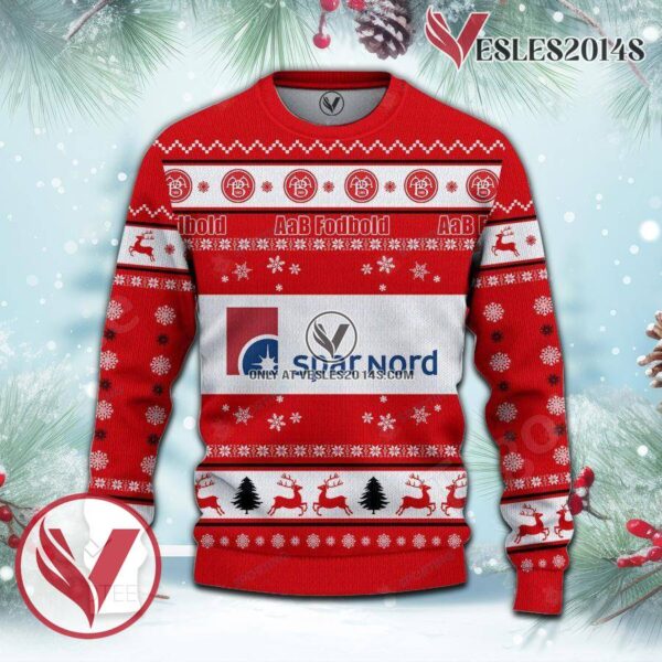 AaB Fodbold Sport Ugly Christmas Sweater, Unique Gifts For Fans - Vesles2014aS 2