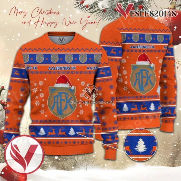 Aalesunds Fotballklubb Sport Ugly Christmas Sweater, Unique Gifts For Fans - Vesles2014aS 1