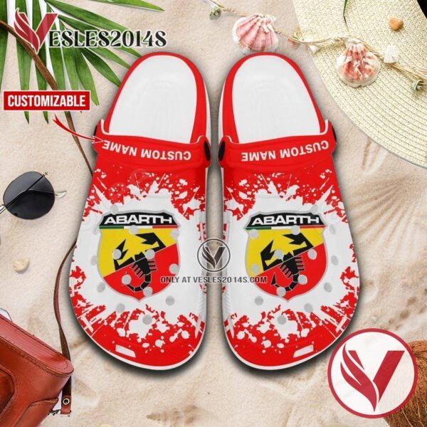 Abarth Brand Crocs Clogs, Unique Footwear For Fans 1