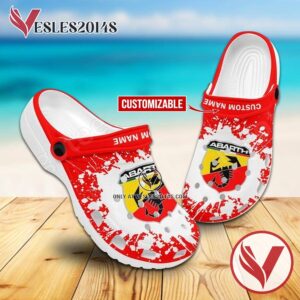 Abarth Brand Crocs Clogs, Unique Footwear For Fans