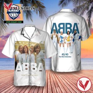 Abba 4040 The Best Selection Album Hawaiian Shirt, Best Gift For Music Lovers Vesles2014S