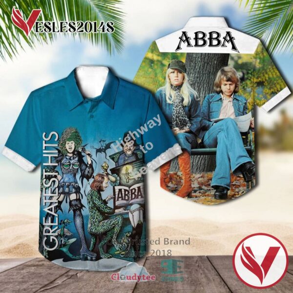 Abba Greatest Hits 1975 Casual Hawaiian Shirt, Best Gifts For Summer Vesles2014S