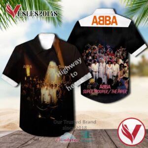 Abba Super Trouper 1980 Casual Hawaiian Shirt, Best Gifts For Summer Vesles2014S