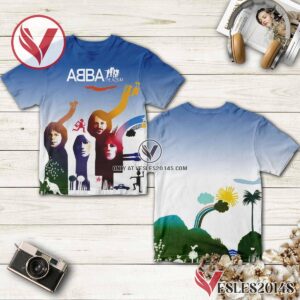 Abba The Album Cover Blue Shirt, Unique Gifts For Music Lovers - Vesles2014S