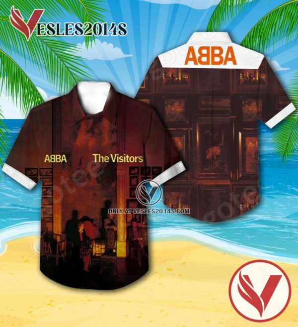 Abba The Visitors Album Cover Style 2 Hawaiian Shirt, Unique Gifts For Music Lovers - Vesles2014S