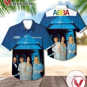 Abba Voulez vous Album Cover Hawaiian Shirt, Best Gift For Music Lovers Vesles2014S