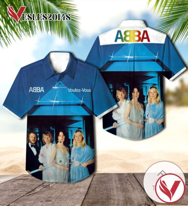 Abba Voulez vous Album Cover Hawaiian Shirt, Best Gift For Music Lovers Vesles2014S