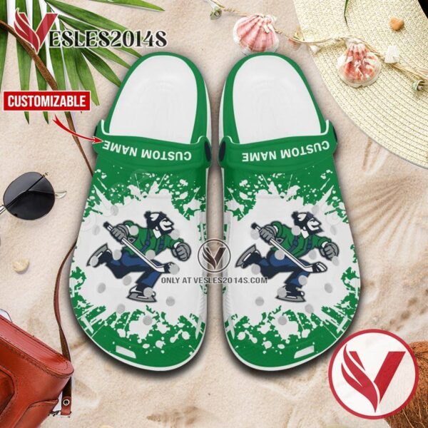 Abbotsford Canucks Logo Crocs Clogs, Unique Footwear For Fans 1
