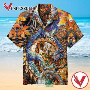 Abby's Dragon Casual Hawaiian Shirt, Best Gifts For Summer Vesles2014S