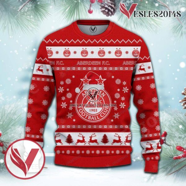 Aberdeen F.C. Sport Ugly Christmas Sweater, Unique Gifts For Fans - Vesles2014aS 2