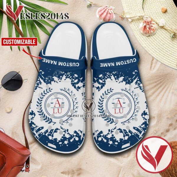 Abraham Lincoln University Logo Crocs Clogs, Unique Footwear For Fans 1