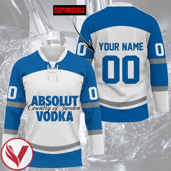 Absolut Vodka Personalized Hockey Jersey, Trending Gifts For Fans - Vesles2014s