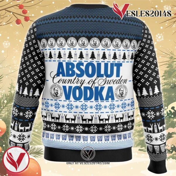 Absolut Vodka Ugly Christmas Sweater, Unique Christmas Gift For Fans - Vesles2014S 1