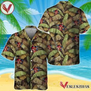 Abstract Banana Leaves Captain Morgan Hawaiian Shirt, Best Summer Gifts For Fans - Vesles2014S