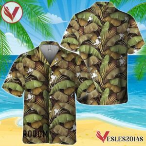 Abstract Banana Leaves Johnnie Walker Hawaiian Shirt, Best Summer Gifts For Fans - Vesles2014S