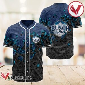 Abstract Holographic Colorful Busch Light Baseball Jersey, Perfect Gifts For Fans - Vesles2014S
