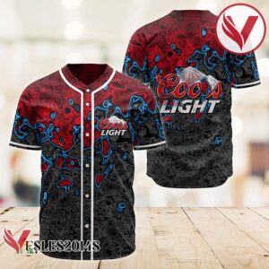 Abstract Holographic Colorful Coors Light Baseball Jersey, Perfect Gifts For Fans - Vesles2014S