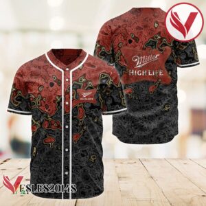 Abstract Holographic Colorful Miller High Life Baseball Jersey, Perfect Gifts For Fans - Vesles2014S