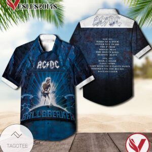 Ac Dc Ballbreaker Album Cover Hawaiian Shirt, Best Gift For Music Lovers Vesles2014S