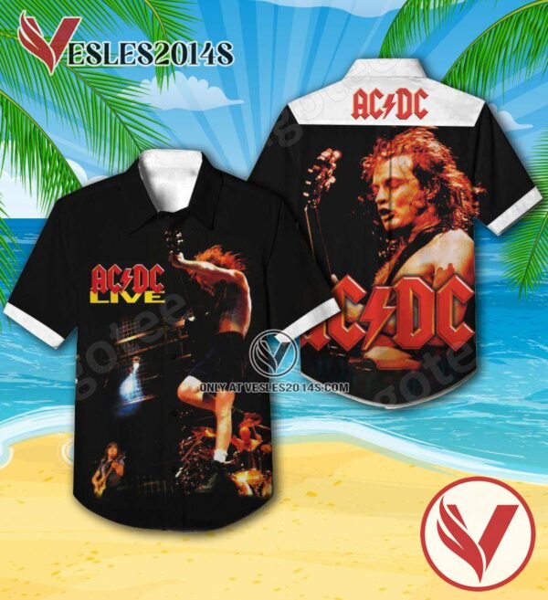Ac Dc Live Album Cover Hawaiian Shirt, Unique Gifts For Music Lovers - Vesles2014S