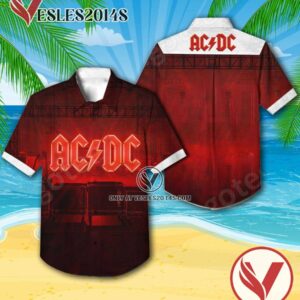Ac Dc Power Up Album Cover Style 2 Hawaiian Shirt, Unique Gifts For Music Lovers - Vesles2014S