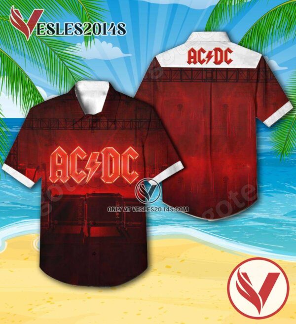 Ac Dc Power Up Album Cover Style 2 Hawaiian Shirt, Unique Gifts For Music Lovers - Vesles2014S