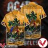 Ac Dc We Rock For Glory Parrot Flowers Hawaiian Shirt, Unique Gifts For Friends - Vesles2014S 1