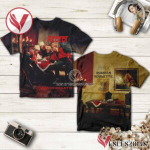 Accept Russian Roulette Album Cover Shirt, Unique Gifts For Music Lovers - Vesles2014S