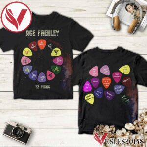 Ace Frehley 12 Picks Album Cover Shirt, Perfect Gifts For Music Lovers - Vesles2014S