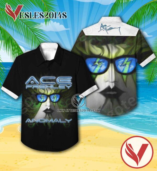Ace Frehley Anomaly Album Cover Hawaiian Shirt, Unique Gifts For Music Lovers - Vesles2014S