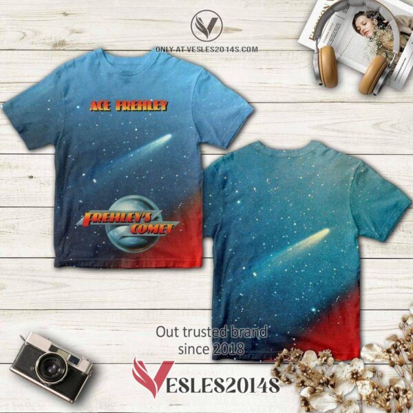 Ace Frehley Frehleys Comet Album 3D T-Shirt, Perfect Gifts For Music Lovers - Vesles2014S