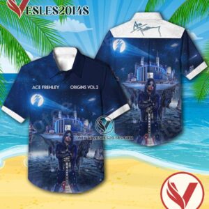 Ace Frehley Origins Vol. 2 Album Cover Hawaiian Shirt, Unique Gifts For Music Lovers - Vesles2014S