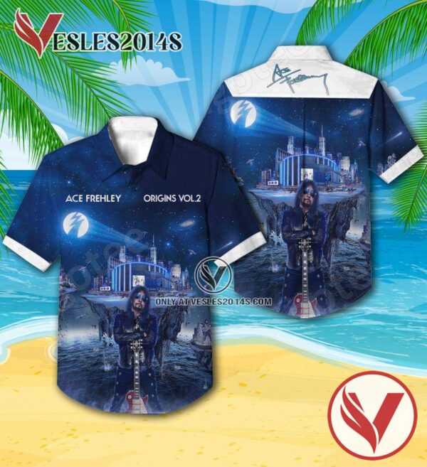 Ace Frehley Origins Vol. 2 Album Cover Hawaiian Shirt, Unique Gifts For Music Lovers - Vesles2014S