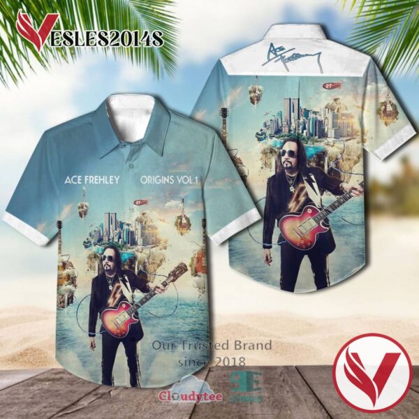 Ace Frehley Origins Vol.1 2016 Casual Hawaiian Shirt, Best Gifts For Summer Vesles2014S 1