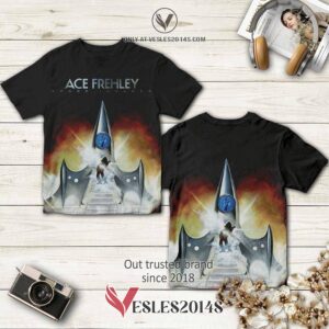 Ace Frehley Space Invader Album 3D T-Shirt, Perfect Gifts For Music Lovers - Vesles2014S