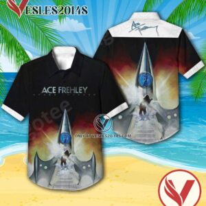 Ace Frehley Space Invader Album Cover Hawaiian Shirt, Unique Gifts For Music Lovers - Vesles2014S