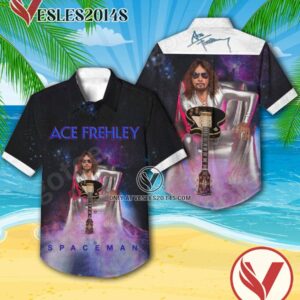 Ace Frehley Spaceman Album Cover Hawaiian Shirt, Unique Gifts For Music Lovers - Vesles2014S
