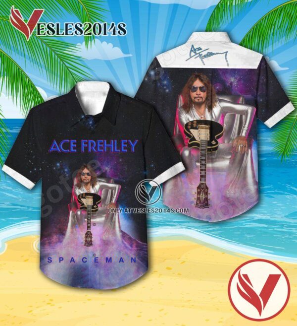 Ace Frehley Spaceman Album Cover Hawaiian Shirt, Unique Gifts For Music Lovers - Vesles2014S