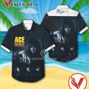 Ace Frehley Trouble Walkin’ Album Cover Hawaiian Shirt, Unique Gifts For Music Lovers - Vesles2014S