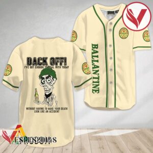 Achmed Back Off With Ballantine Baseball Jersey, Perfect Gifts For Fans - Vesles2014S 2
