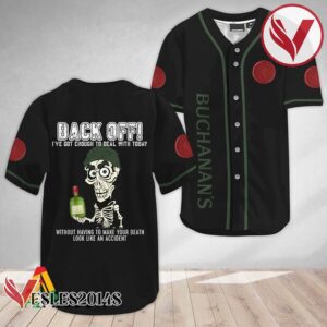 Achmed Back Off With Buchanan's Whisky Baseball Jersey, Perfect Gifts For Fans - Vesles2014S 3
