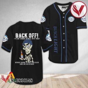 Achmed Back Off With Busch Light Baseball Jersey, Perfect Gifts For Fans - Vesles2014S 2