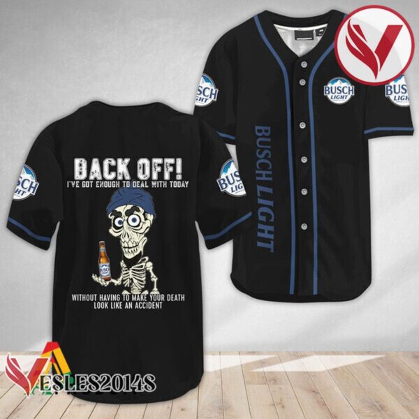 Achmed Back Off With Busch Light Baseball Jersey, Perfect Gifts For Fans - Vesles2014S 2
