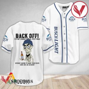 Achmed Back Off With Busch Light Baseball Jersey, Perfect Gifts For Fans - Vesles2014S