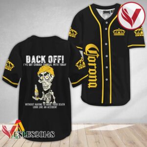 Achmed Back Off With Corona Extra Beer Baseball Jersey, Perfect Gifts For Fans - Vesles2014S 2