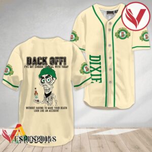 Achmed Back Off With Dixie Beer Baseball Jersey, Perfect Gifts For Fans - Vesles2014S 2