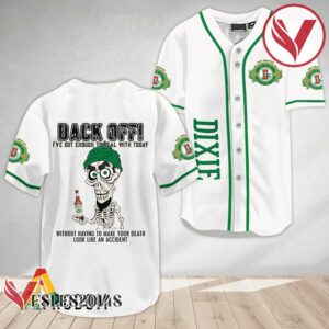 Achmed Back Off With Dixie Beer Baseball Jersey, Perfect Gifts For Fans - Vesles2014S