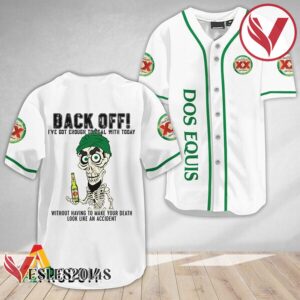 Achmed Back Off With Dos Equis Baseball Jersey, Perfect Gifts For Fans - Vesles2014S